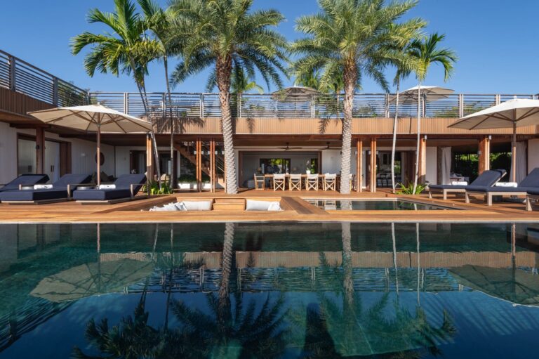 Villa Aura tropical architecture and pool terrace
